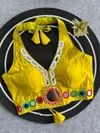 Tew Pure Roman Silk Cotton Real Mirror Work Navratri Blouses